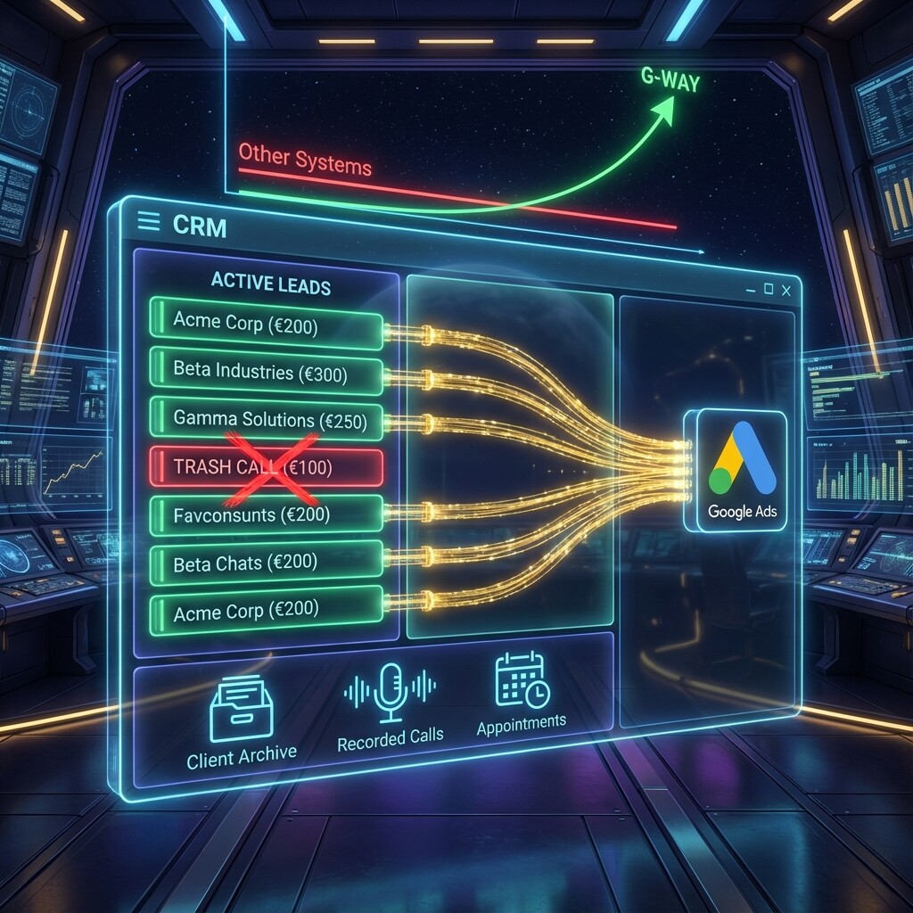 GWAY Holographic CRM Dashboard